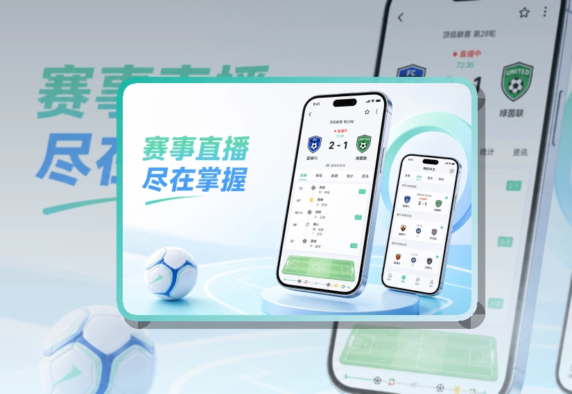 比赛日看板 · App观赛入口 · 赛况信息集中呈现界面展示